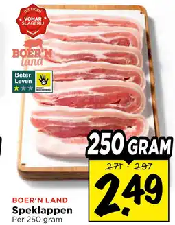 Vomar Voordeelmarkt Boer'n land speklappen aanbieding