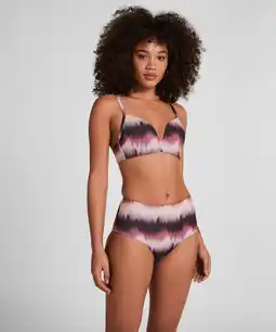 Hunkemoller Hunkemöller Bikinibroekje met Hoge Taille Mauritius Paars aanbieding