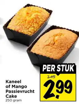 Vomar Voordeelmarkt Kaneel of mango passievrucht cake aanbieding