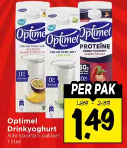 Vomar Voordeelmarkt Optimel drinkyoghurt aanbieding