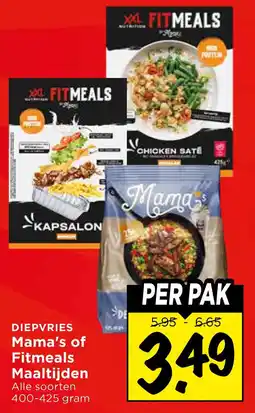 Vomar Voordeelmarkt Diepvries mama's of fitmeals maaltijden aanbieding