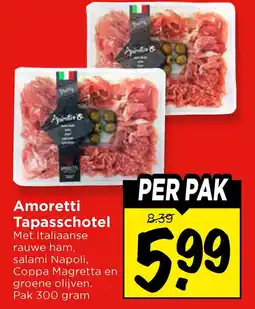 Vomar Voordeelmarkt Amoretti tapasschotel aanbieding