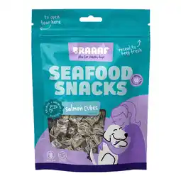 Zooplus Dubbelpak: 2x70 g Braaaf Cubes met zalm hondensnacks aanbieding