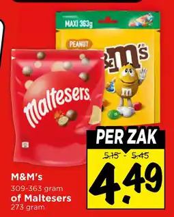 Vomar Voordeelmarkt M&m's of maltesers aanbieding