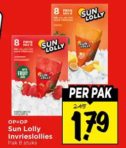 Vomar Voordeelmarkt Sun lolly invrieslollies aanbieding