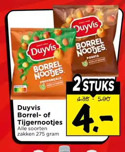 Vomar Voordeelmarkt Duyvis borrel of tijgernootjes aanbieding