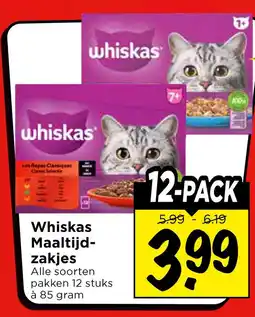 Vomar Voordeelmarkt Whiskas maaltijdzakjes aanbieding