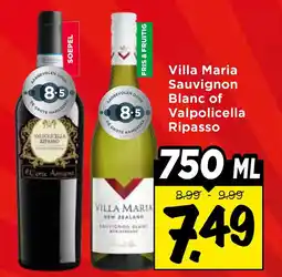 Vomar Voordeelmarkt Villa maria sauvignon blanc of valpolicella ripasso aanbieding