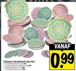 Vomar Voordeelmarkt Zomers aardewerk servies aanbieding