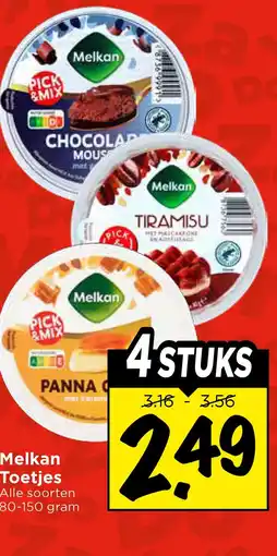 Vomar Voordeelmarkt Melkan Toetjes aanbieding