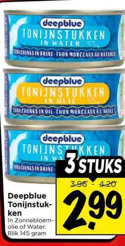 Vomar Voordeelmarkt Deepblue Tonijnstuk- ken aanbieding
