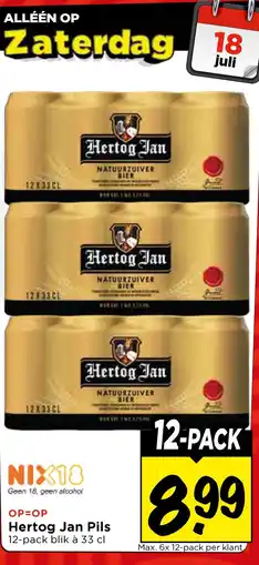 Vomar Voordeelmarkt Hertog Jan Pils aanbieding