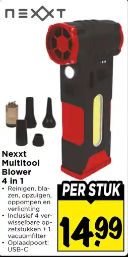 Vomar Voordeelmarkt Nexxt multitool blower 4 in 1 aanbieding
