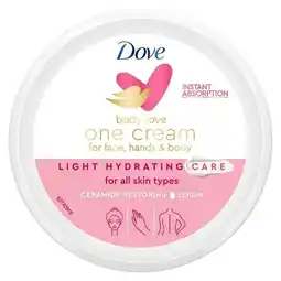 Trekpleister Dove Body Love Light Hydration One Cream aanbieding