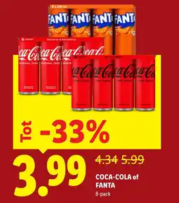 Lidl Coca-Cola of Fanta aanbieding