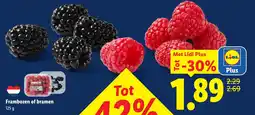 Lidl Frambozen of bramen aanbieding
