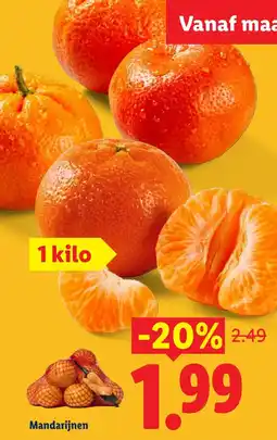 Lidl Mandarijnen aanbieding