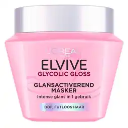Trekpleister L'Oréal Paris Elvive Glycolic Gloss Glansactiverend Masker aanbieding