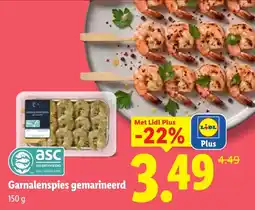 Lidl Garnalenspies gemarineerd aanbieding