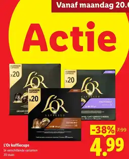 Lidl L'Or koffiecups aanbieding