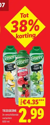Lidl Teisseire aanbieding