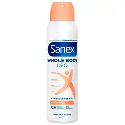 Trekpleister Sanex Sensitive Whole Body Deodorant Spray aanbieding