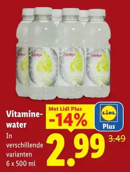 Lidl Saskia Vitamine-water aanbieding