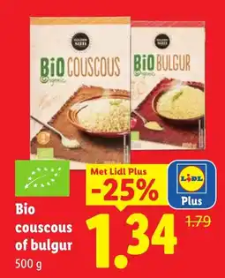 Lidl Bio couscous of bulgur aanbieding