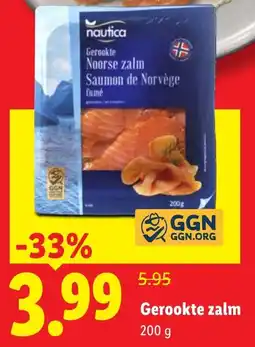 Lidl Gerookte zalm aanbieding