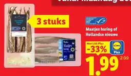 Lidl Maatjes haring of Hollandse nieuwe aanbieding