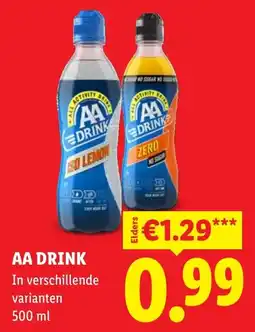 Lidl AA Drink aanbieding