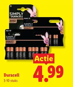 Lidl Duracell batterijen aanbieding