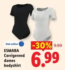 Lidl Esmara Corrigerend dames bodyshirt aanbieding
