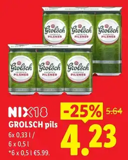 Lidl Grolsch pils aanbieding