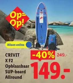 Lidl Crivit X F2 Opblaasbaar SUP-board Allround aanbieding