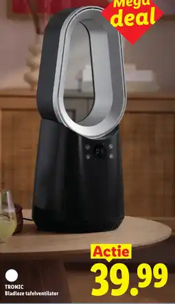 Lidl Tronic Bladloze tafelventilator aanbieding