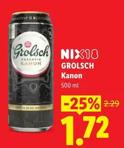 Lidl Grolsch Kanon aanbieding