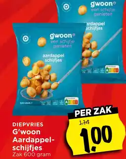 Vomar Voordeelmarkt DIEPVRIES G'woon Aardappel- schijfjes aanbieding