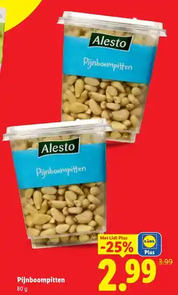 Lidl Alesto Pijnboompitten aanbieding