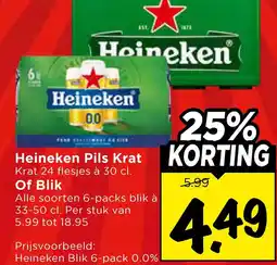 Vomar Voordeelmarkt Heineken Pils Of Blik aanbieding