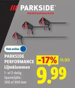 Lidl Parkside Lijmklemmen aanbieding