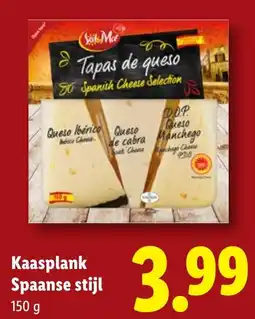 Lidl Kaasplank Spaanse stijl aanbieding