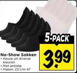 Vomar Voordeelmarkt No-Show Sokken aanbieding