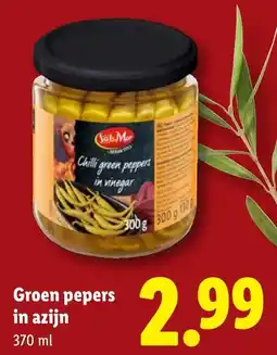 Lidl Sàtè-Mar Chilli green peppers in vinegar aanbieding