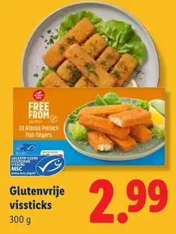 Lidl Glutenvrije vissticks aanbieding