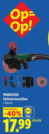 Lidl Parkside Satineermachine aanbieding