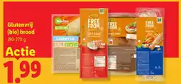 Lidl Glutenvrij (bio) brood aanbieding