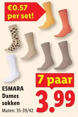 Lidl Esmara Dames sokken aanbieding