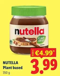 Lidl Nutella Plant based aanbieding