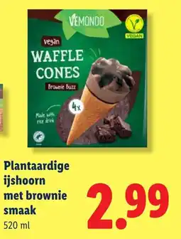 Lidl Vemondo Plantaardige Ijshoorn aanbieding
